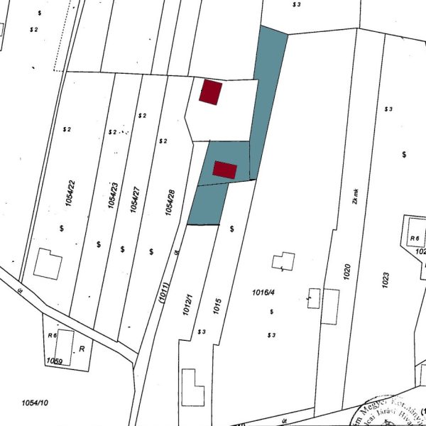 alsóház és füves területeinek térképe